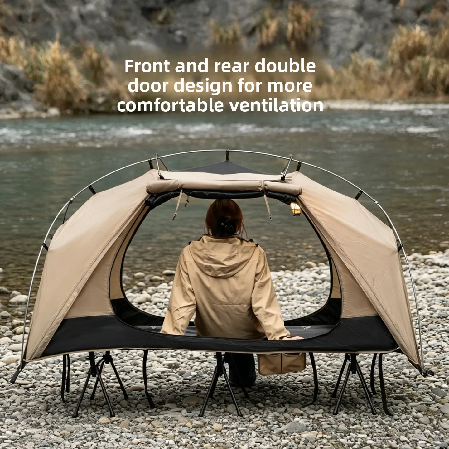 Outdoor Camping House - MOUNTAINHIKER Outdoor Camp Bed Tent Furniture