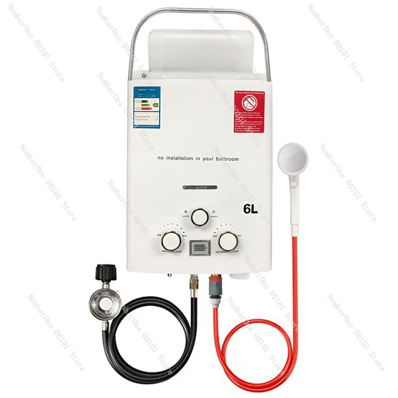 Outdoor Camping Hot Water Shower - Propane LPG Gas Tankless Water Heater