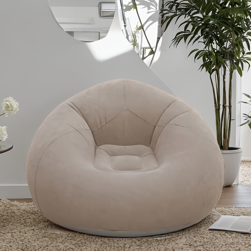Outdoor Camping Couch - Flocked PVC Inflatable Sofa Chair -