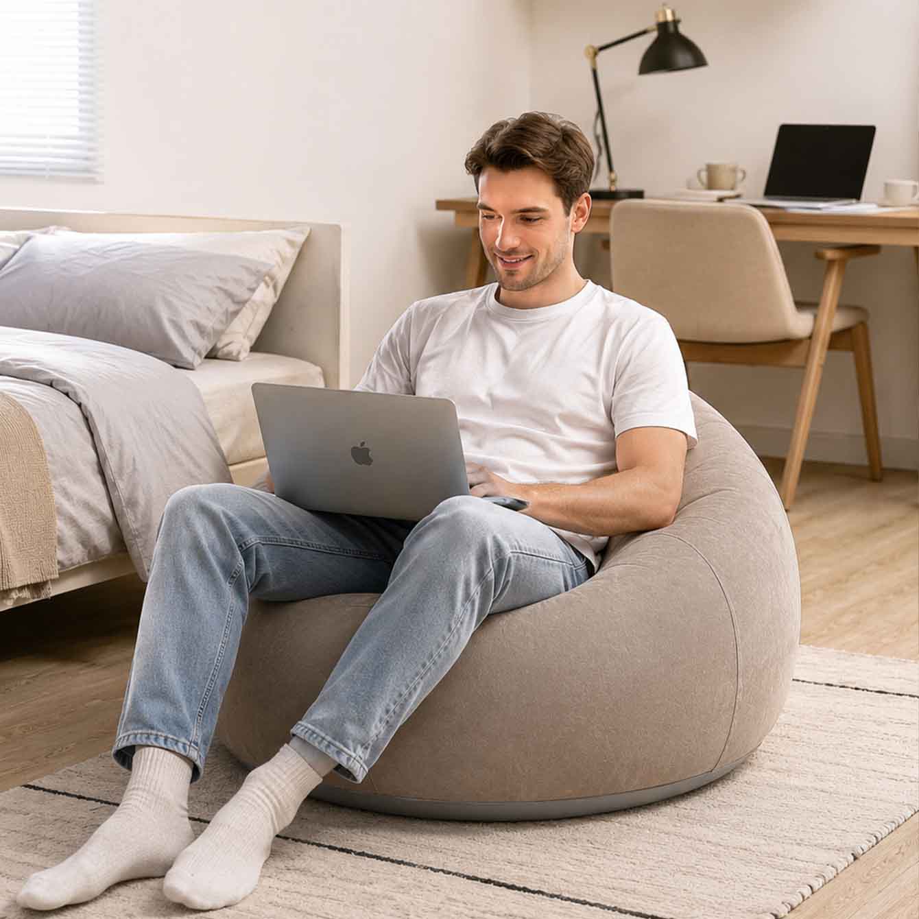 1PC Inflatable Bean Bag Chairs - đánh giá và giá Outdoor Camping Couch