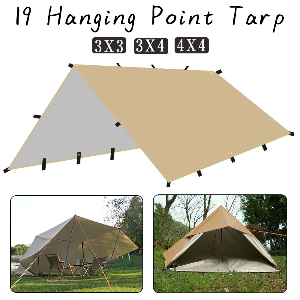 4x4m 4x3m 3x3m 19 Hang Points  - đánh giá và giá Outdoor Camping Automatic Quick Opening Tent