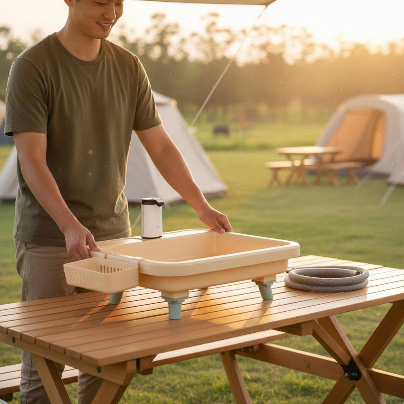 Portable Camping Sink with Bui - đánh giá và giá Outdoor Camping Sink