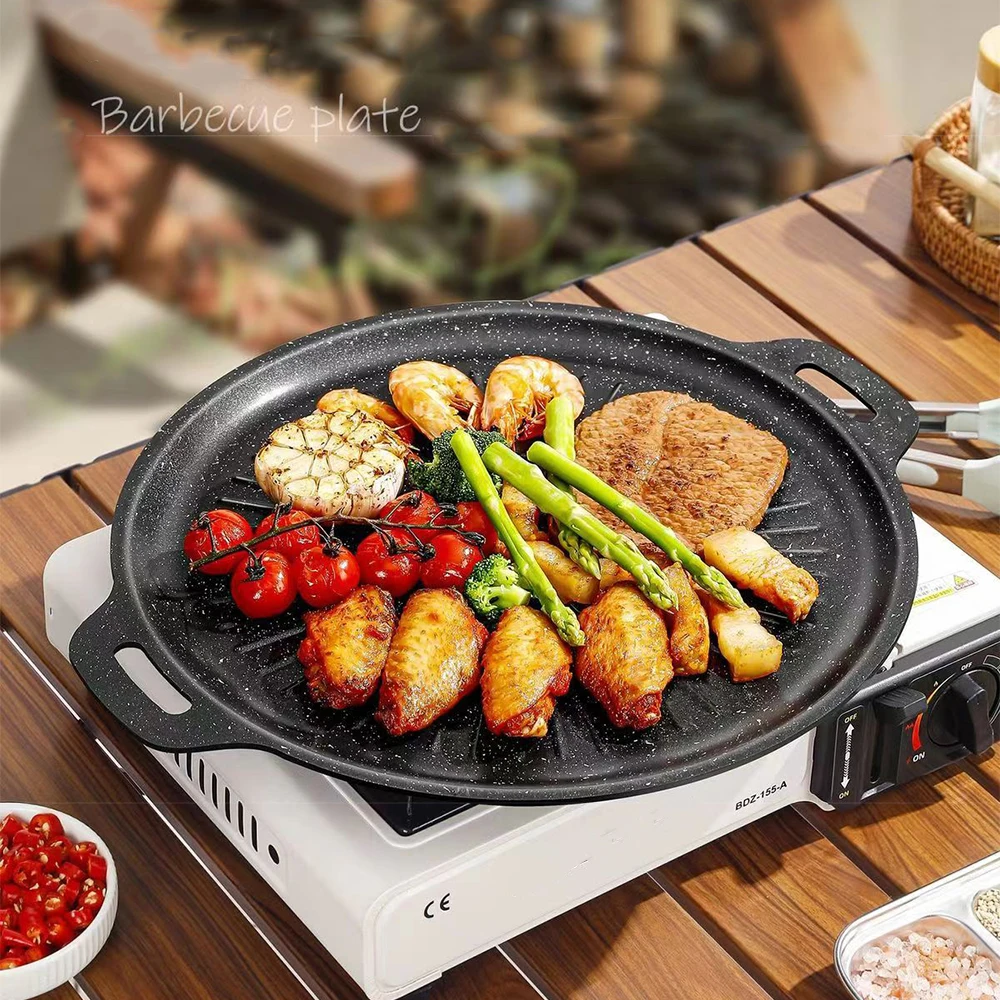34CM Outdoor BBQ Grill Pan Non - đánh giá và giá Kitchen Outdoor Camping