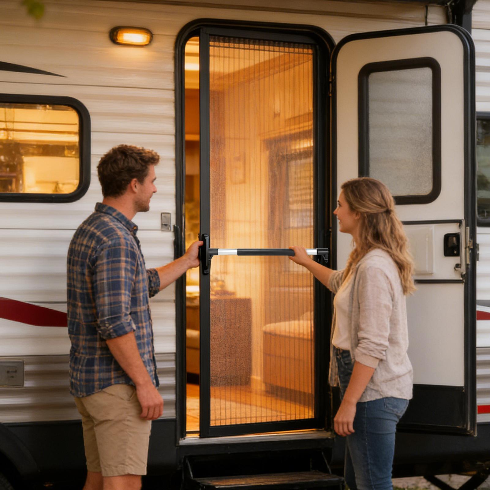 RV Screen Door Handle Telescop - đánh giá và giá Outdoor Camping Rentals