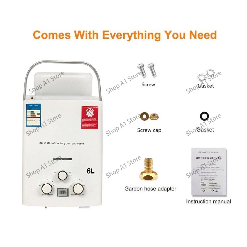 Water Heater 6L Outdoor Campin - đánh giá và giá Outdoor Camping Hot Water Shower