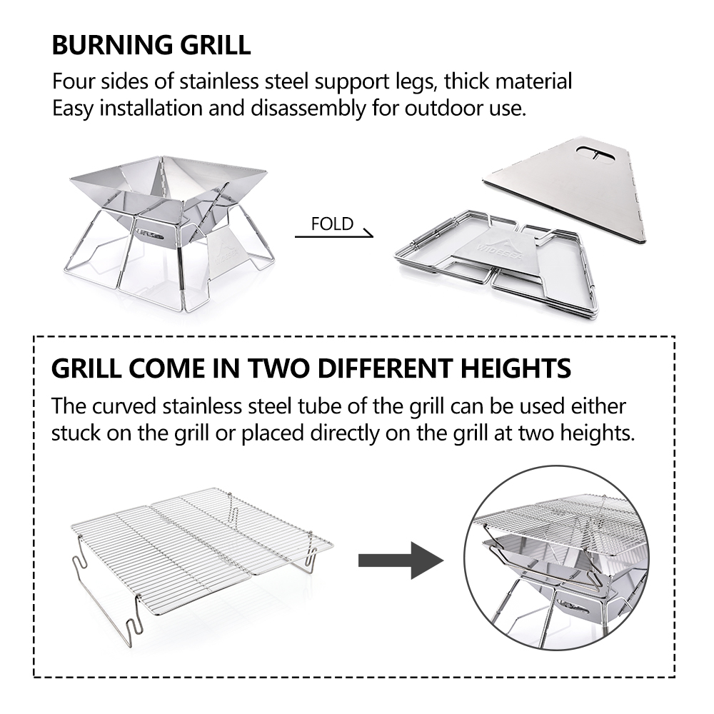 Gấp Nướng Lửa Hố Ngoài Trời Bả - đánh giá và giá Outdoor Camping Sink