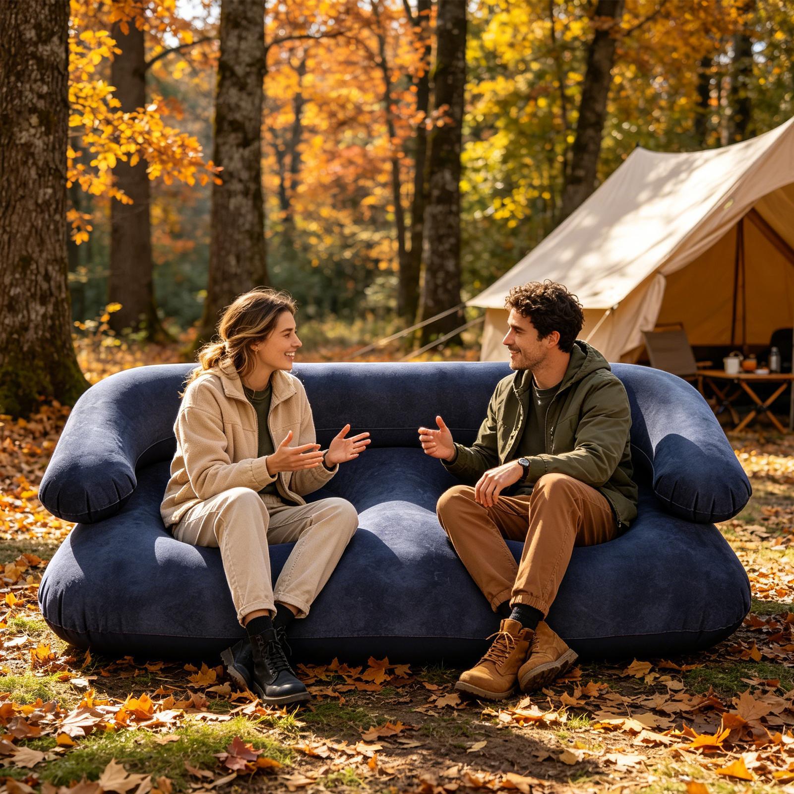 Double Inflatable Air Sofa Two - đánh giá và giá Outdoor Camping Couch
