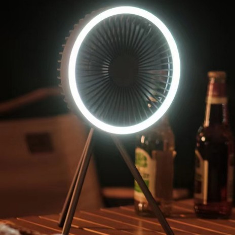Portable Camping Fan with LED  - đánh giá và giá Outdoor Camping House