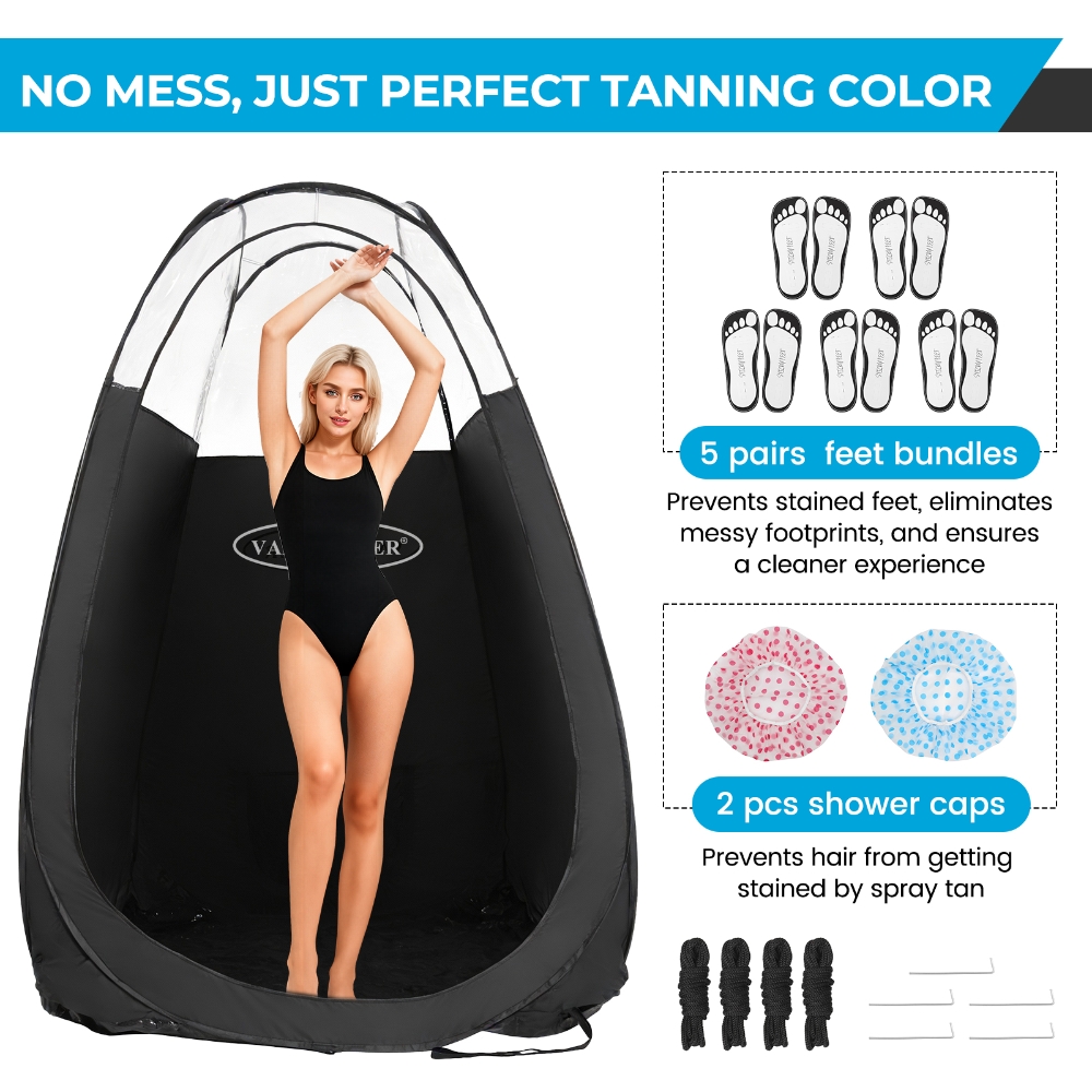 Black Spray Tanning Tent Porta - đánh giá và giá Outdoor Camping Automatic Quick Opening Tent