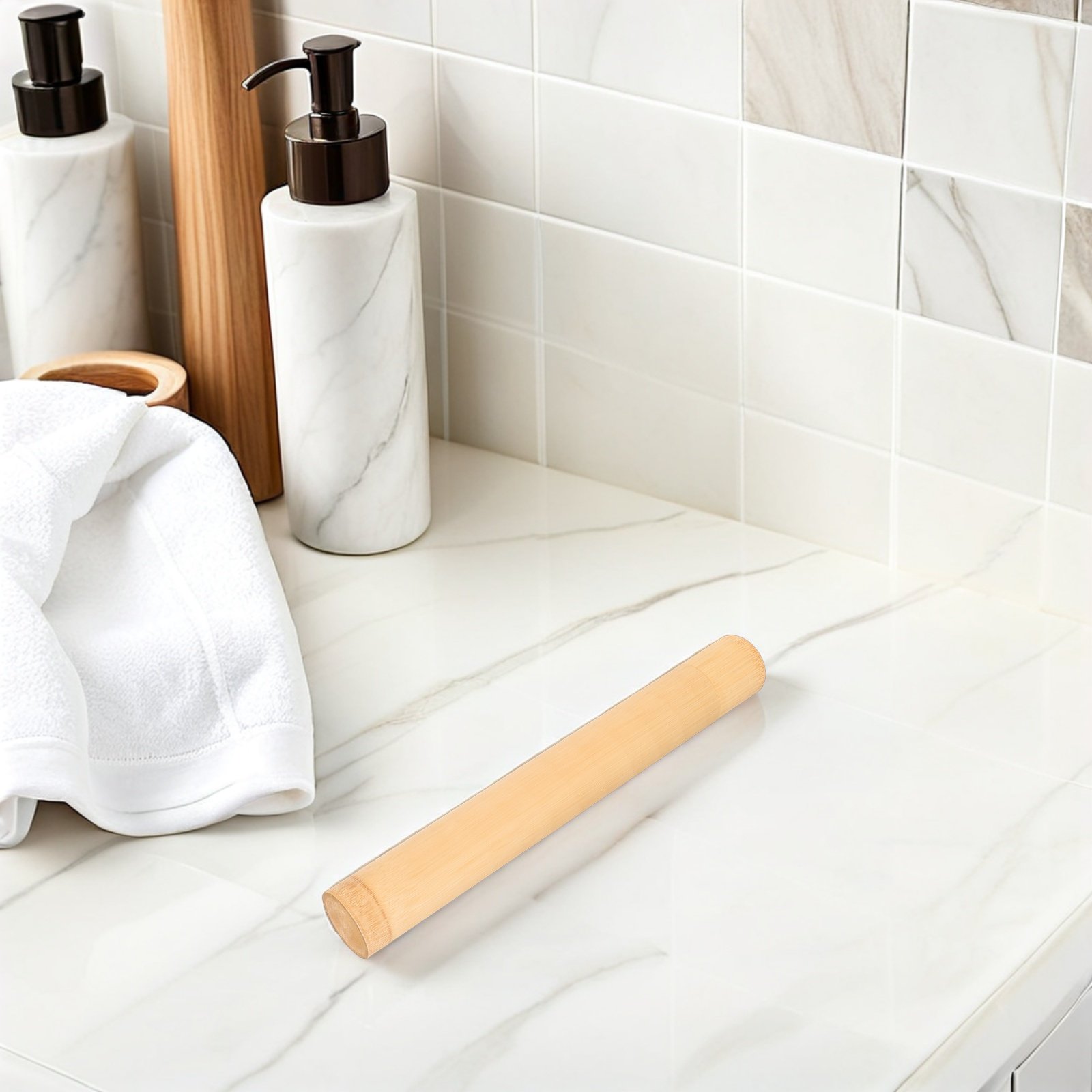 4Pcs Bamboo Toothbrush Holder  - đánh giá và giá Outdoor Camping Bathroom