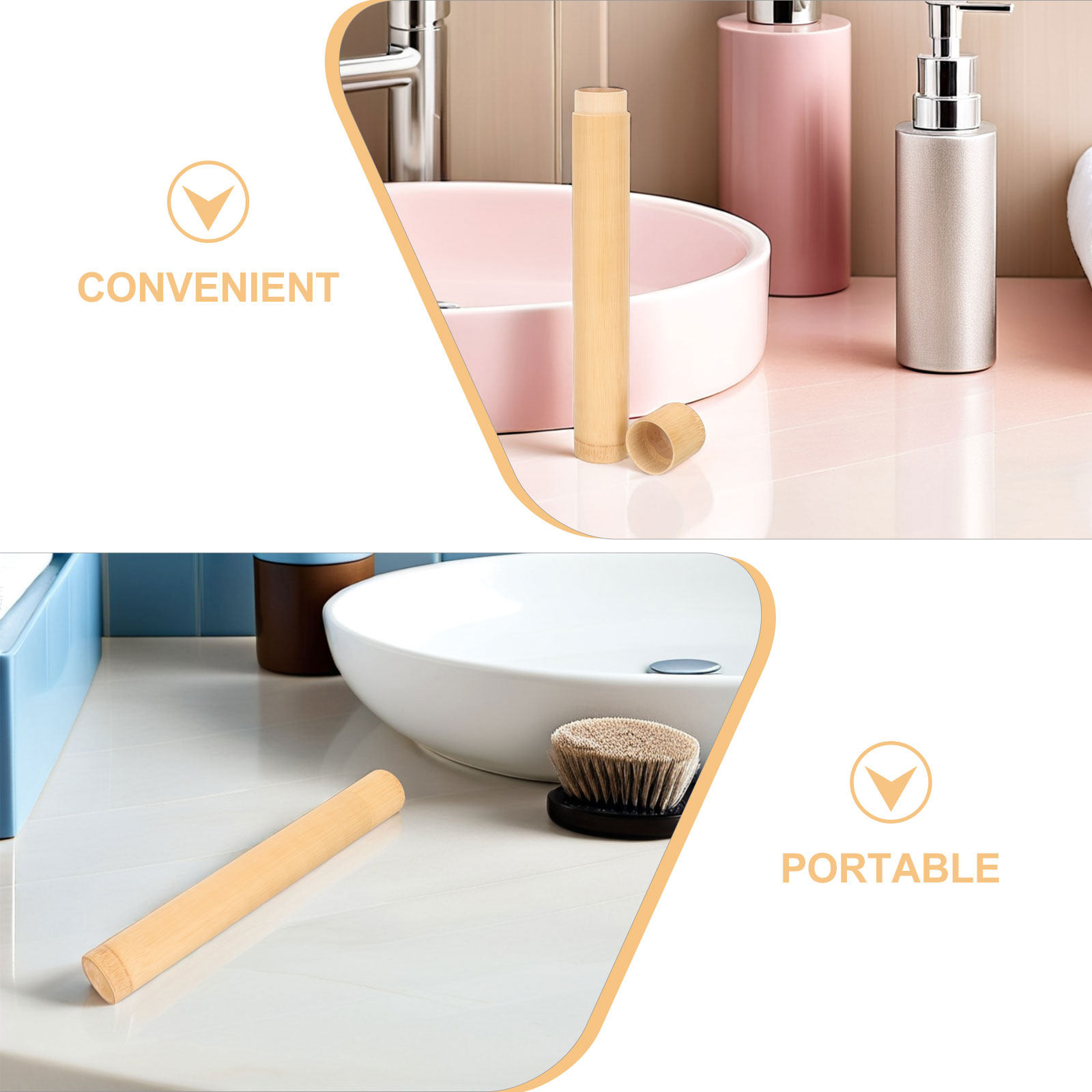 4Pcs Bamboo Toothbrush Holder  - đánh giá và giá Outdoor Camping Bathroom