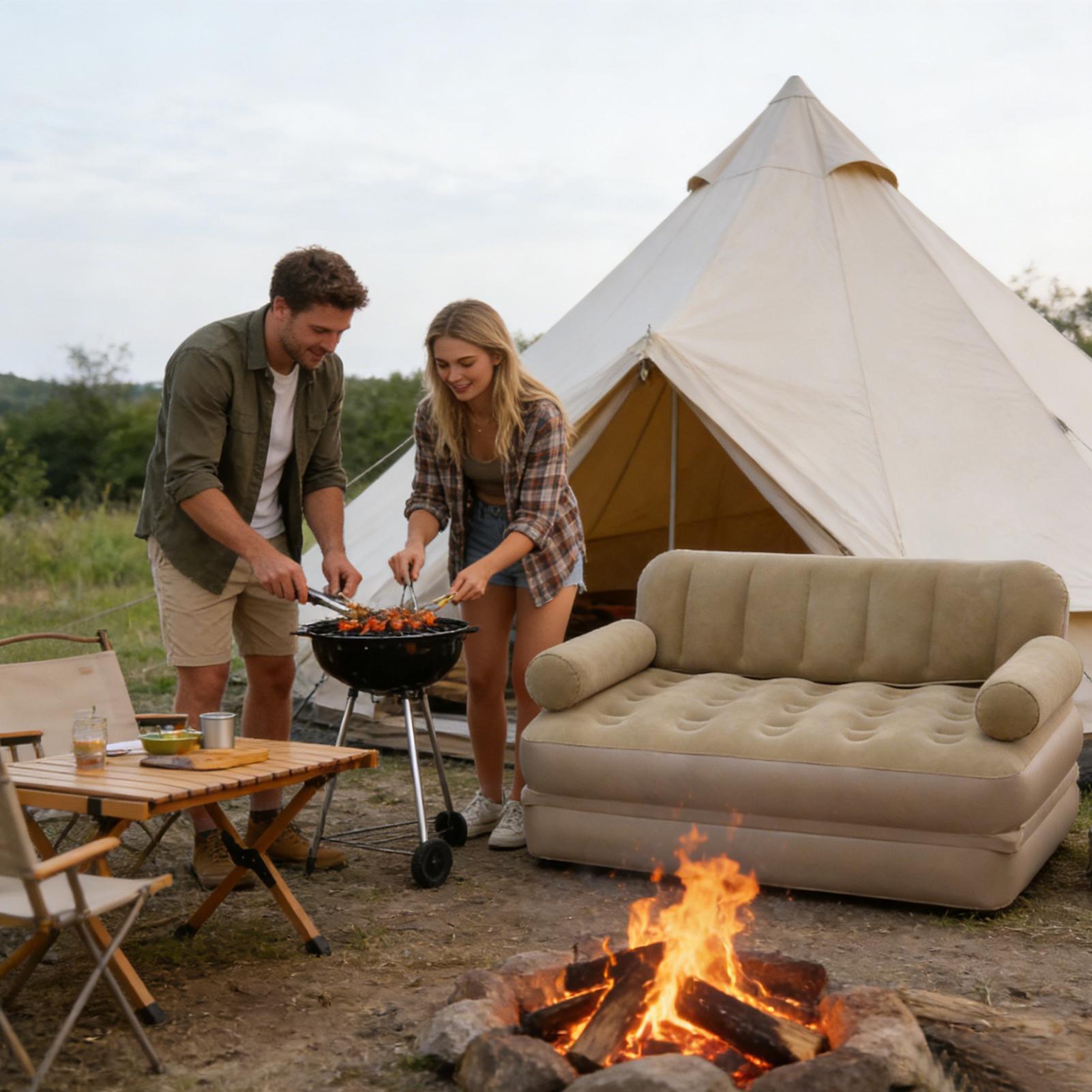 Air Sofa With Air Pump Folding - đánh giá và giá Outdoor Camping Couch