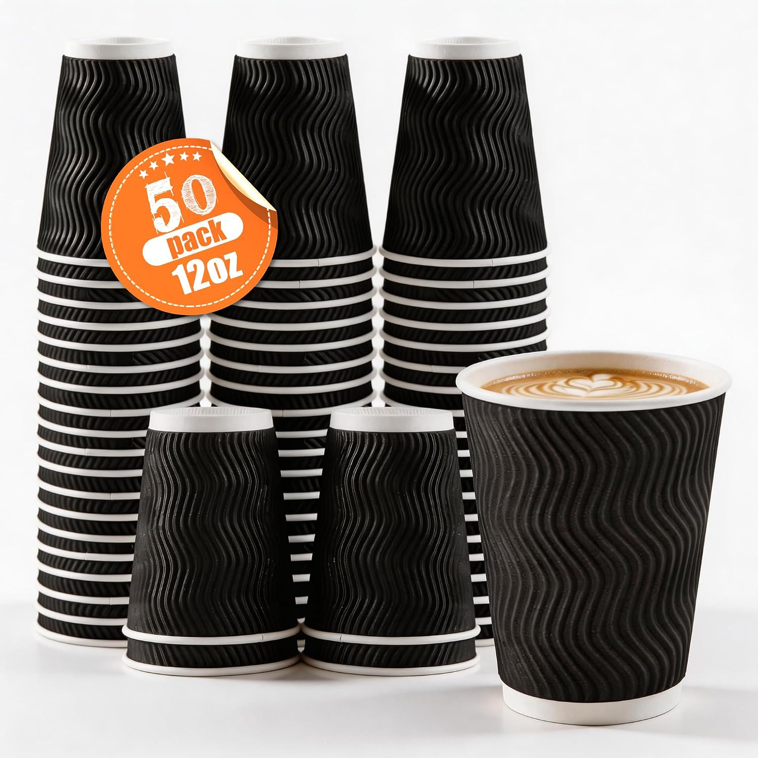 50 Pack 12oz Ripple Wall Dispo - đánh giá và giá Outdoor Camping Wallpaper