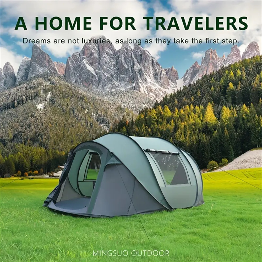 5-8 People Quick Opening Hand  - đánh giá và giá Outdoor Camping Automatic Quick Opening Tent