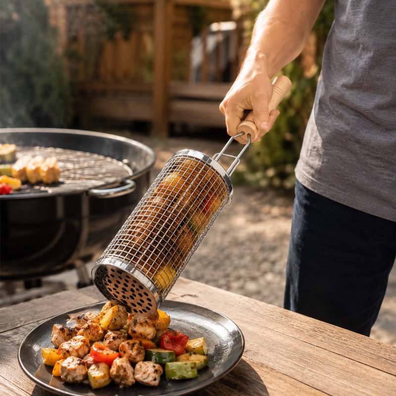 Round Barbecue Grill Basket Se - đánh giá và giá Outdoor Camping Youtube