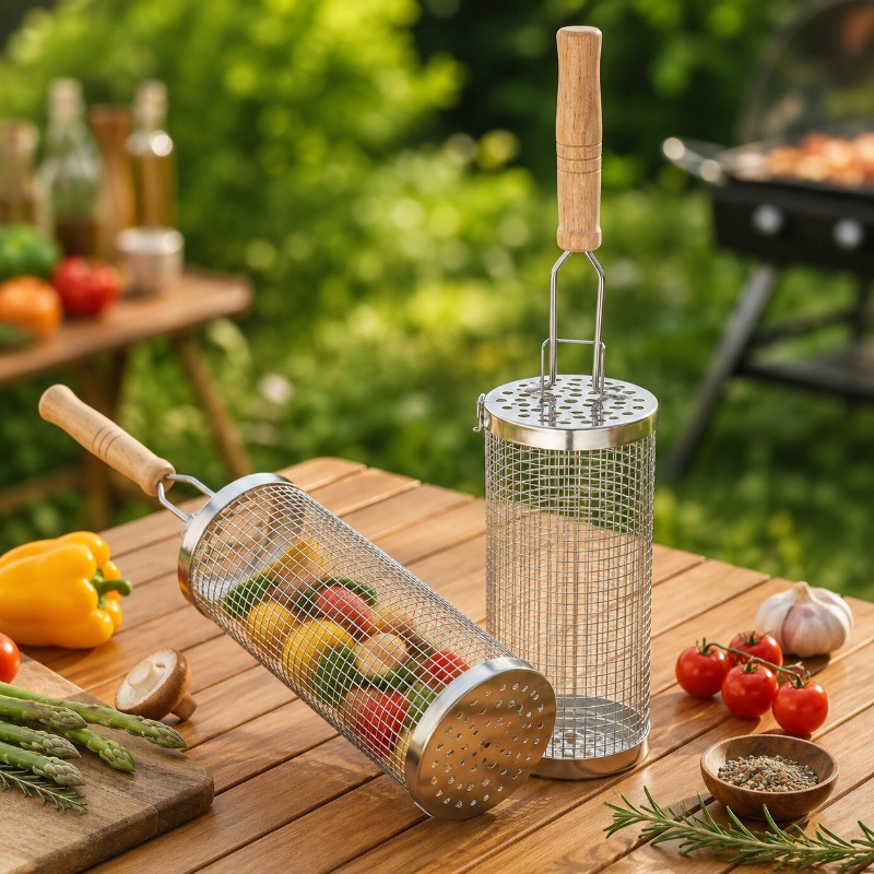 Round Barbecue Grill Basket Se - đánh giá và giá Outdoor Camping Youtube
