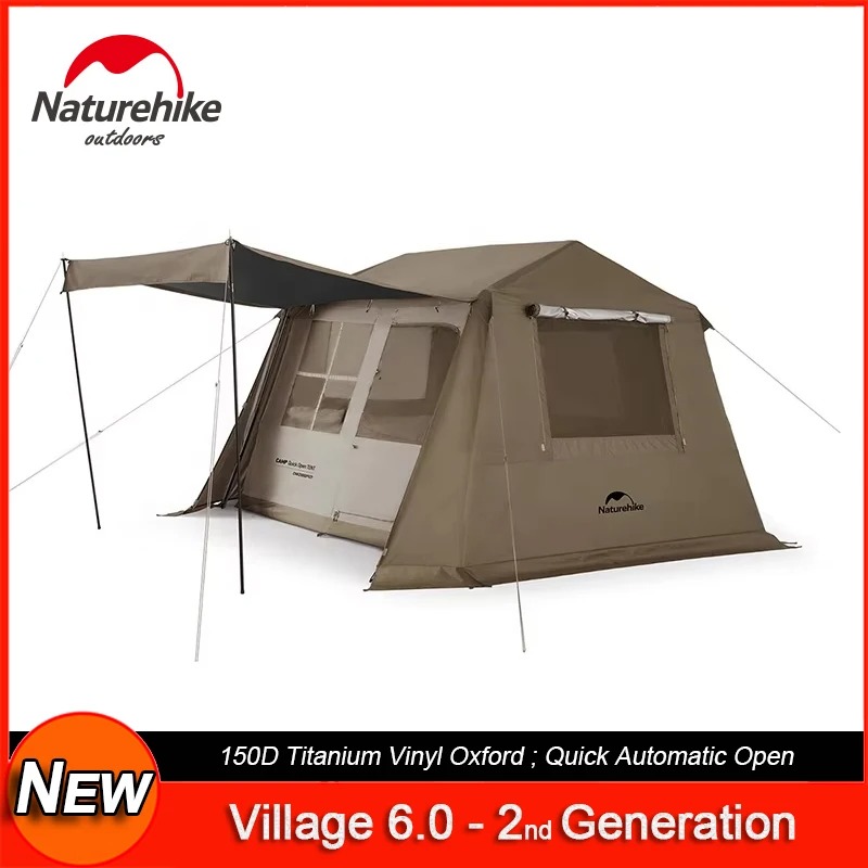 【Outdoor】Naturehike Village 6. - đánh giá và giá Outdoor Camping Automatic Quick Opening Tent