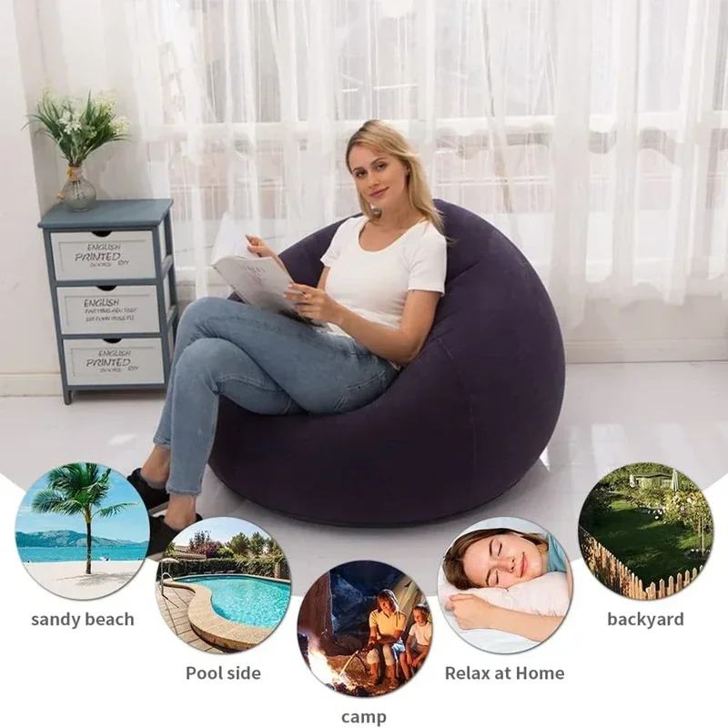 Large Lazy Inflatable Sofa Cha - đánh giá và giá Outdoor Camping Couch