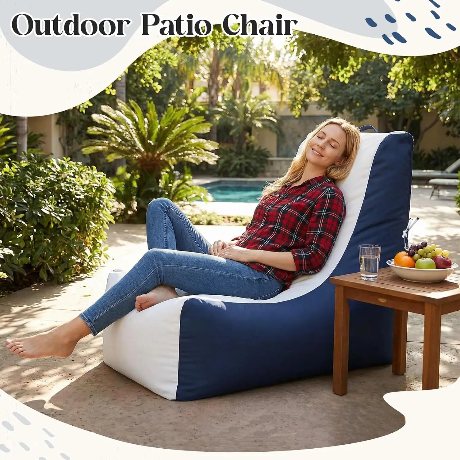 1 Pcs Boat Bean Bag Chair Loun - đánh giá và giá Outdoor Camping Couch