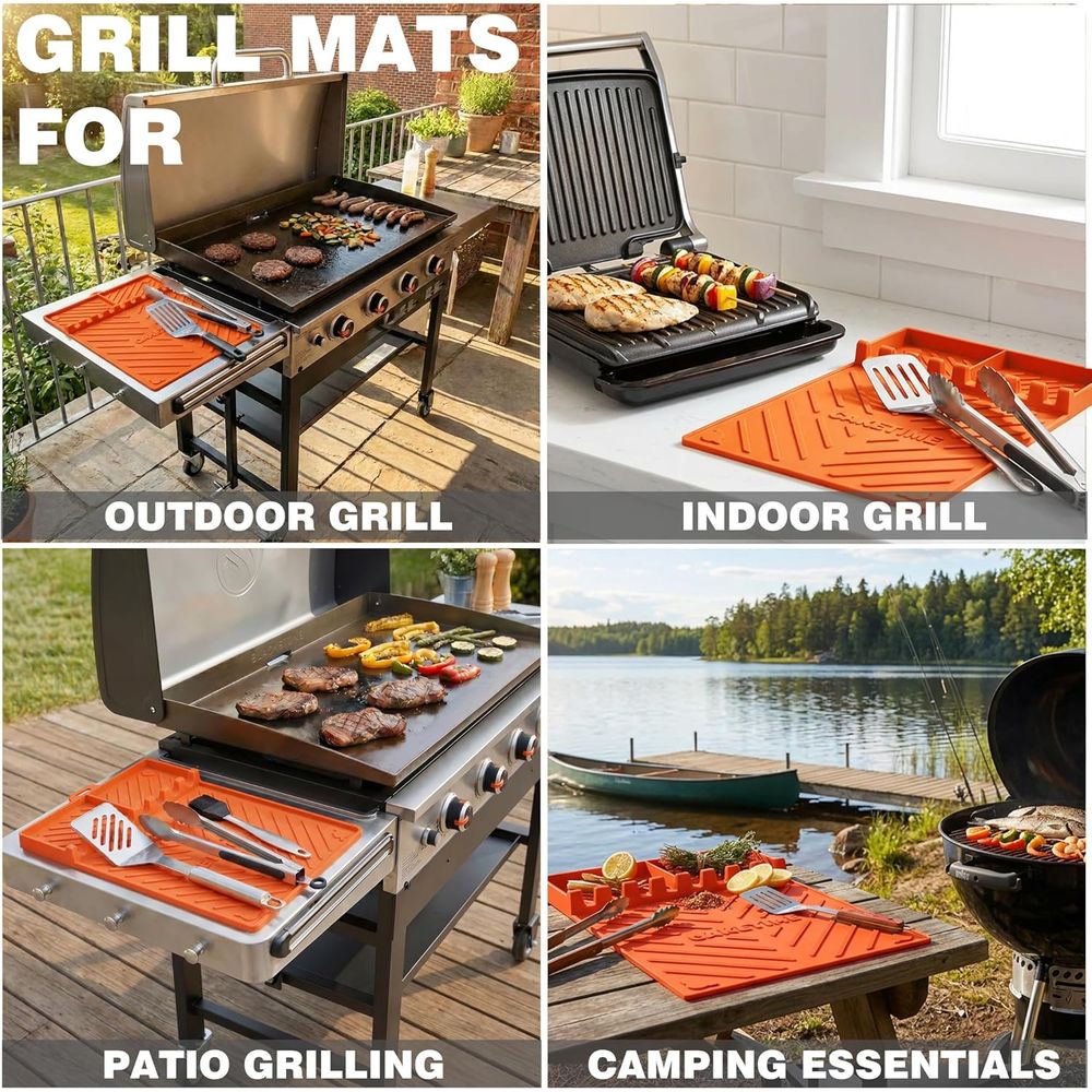 Silicone Grill Mats or Griddle - đánh giá và giá Kitchen Outdoor Camping